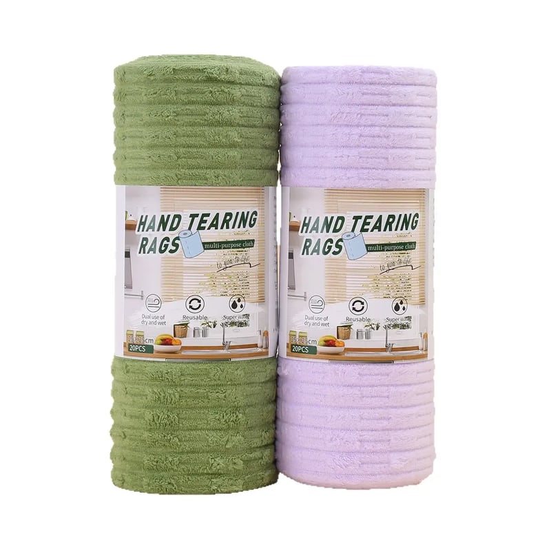 🥳2026 HOT SALE-🧽 20PCS Tearable Antibacterial Cleaning Cloths