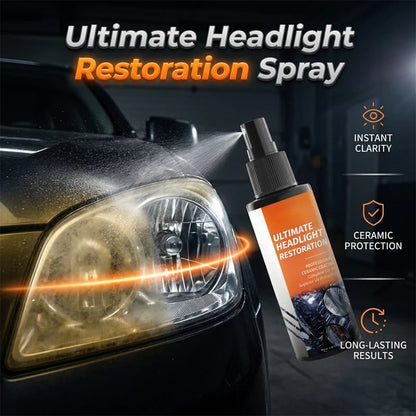 ⏳LAST DAY DEAL — BUY 1 GET 1 FREE!  – Professional Headlight Restoration Spray Kit🔥