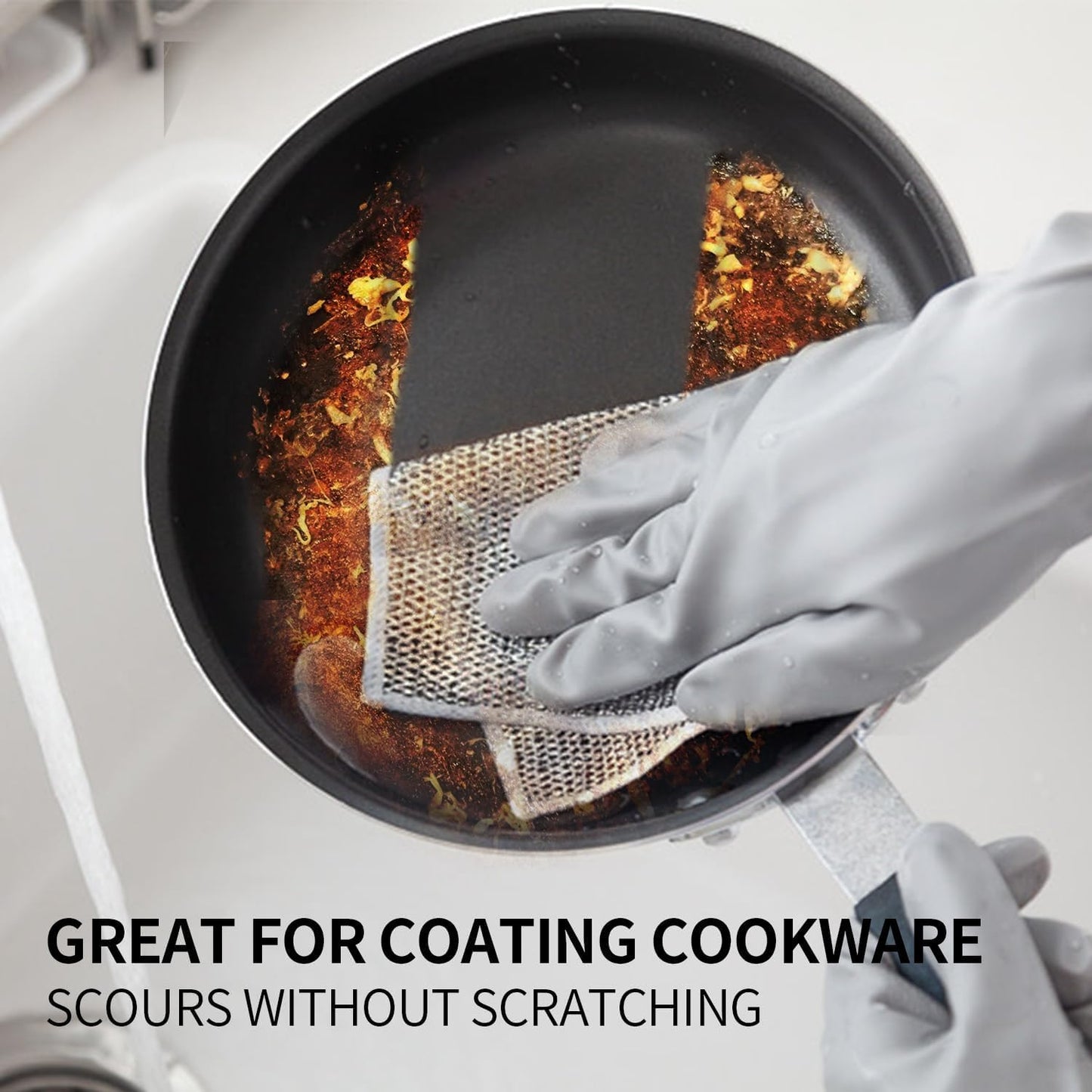 🏡10 Counts Dishwashing Rags, Wet and Dry Use, Multipurpose Non-Scratch Wire Dishcloths for Kitchen Cleaning