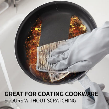 🏡10 Counts Dishwashing Rags, Wet and Dry Use, Multipurpose Non-Scratch Wire Dishcloths for Kitchen Cleaning