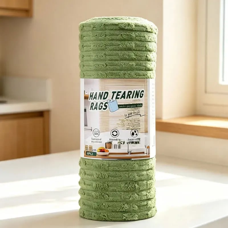 🥳2026 HOT SALE-🧽 20PCS Tearable Antibacterial Cleaning Cloths
