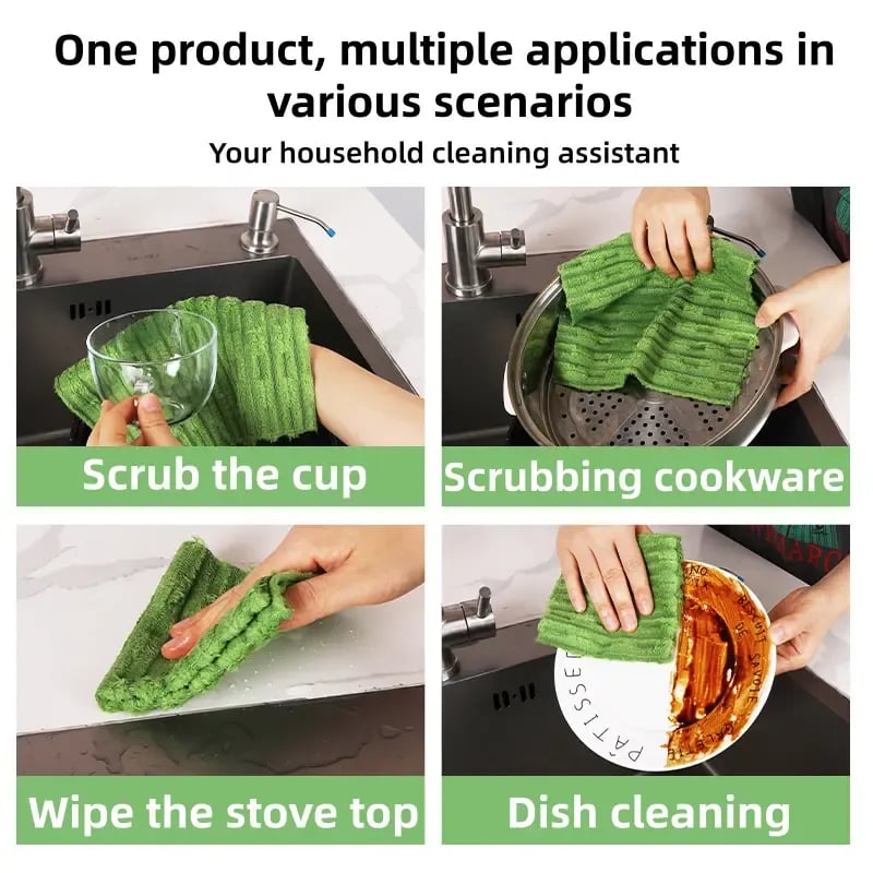 🥳2026 HOT SALE-🧽 20PCS Tearable Antibacterial Cleaning Cloths