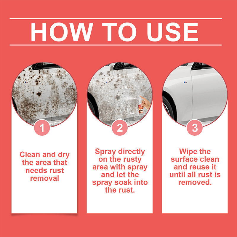 🥳2026 HOT SALE 🛡️✨Rust Remover Spray 🚲🚗