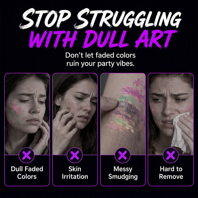 🎉✨ Glow Party Tattoo Pens 🌈