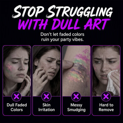 🎉✨ Glow Party Tattoo Pens 🌈